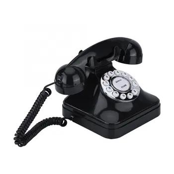Antikvariniai Europos Vintag Fiksuotojo Ryšio Telefono Black High Definition Skambinkite Didelis Aišku Mygtuką Fiksuotojo Ryšio Telefono