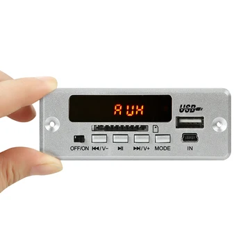 ARuiMei Bluetooth5.0 MP3 Dekodavimo Valdybos Modulis Belaidis Automobilinis USB MP3 Grotuvas su SD Kortelės Lizdas / USB / FM / Nuotolinio Dekodavimo Valdyba