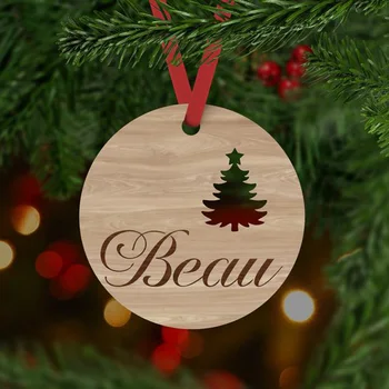 Asmeninį pavadinimas Elnių Kalėdų Eglutės Kabinti ornamentu Kalėdų Dekoro Namų Vestuves Apdailos sumažinti Asmeninį Medienos, Kalėdų