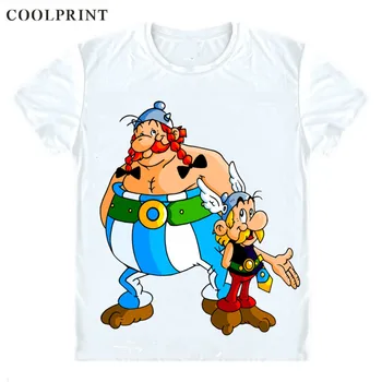 Asteriksas Ir Obeliksas Marškinėliai Asteriksas Grafinis Nuostabus Streetwear Anime Užsakymą Atsitiktinis Cosplay T-Shirt Spausdinti Trumpomis Rankovėmis Marškinėlius