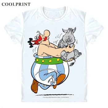 Asteriksas Ir Obeliksas Marškinėliai Asteriksas Grafinis Nuostabus Streetwear Anime Užsakymą Atsitiktinis Cosplay T-Shirt Spausdinti Trumpomis Rankovėmis Marškinėlius