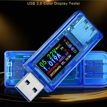 AT34 USB3.0 IPS HD Spalvotas Ekranas USB Testeris Įtampos Srovės pralaidumas Energijos Galios Ekvivalentas Varžos Temperatūros Bandymas Dropship
