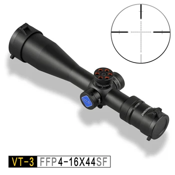 Atradimas VT-3 4-16X44SF Kompaktiškas FFP Medžioklės Monokliai Išgraviruotas Tinklelis Pirmas Židinio Plokštumos Taktinis Striukės Fotografavimo Riflescope