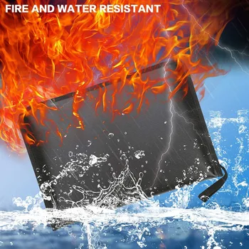 Atspari ugniai Plečia Failo Aplanką Vandeniui Dokumento Organizatorius su A4 Vandeniui Atsparus Dėklas su Užtrauktuku Uždarymo