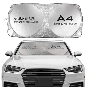 Audi A4 B6 B7 B8 B9 Sedanas 4.0 Tfsi S Line Avant Reikmenys Automobilio priekinį Stiklą Saulės Pavėsyje Padengti Anti UV Atšvaitas Skydelis Raštas