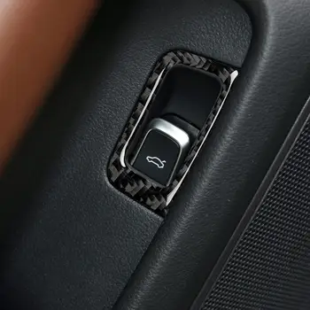 Audi A6 S6 C7 ir A7 S7 4G8 2012-2018 Automobilių Reikmenys Anglies Pluošto Interjero Galiniai Kamieno Jungiklis Kadrų Skydelio Dangtelį Apdaila Lipdukas
