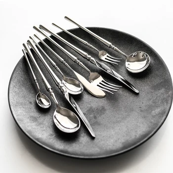 Aukso indai, nerūdijančio plieno peiliai peilis virtuvės reikmenys vakarienė peilis ir šakutė šaukštas stalo įrankių rinkinį su priešpiečių dėžutė rinkinys
