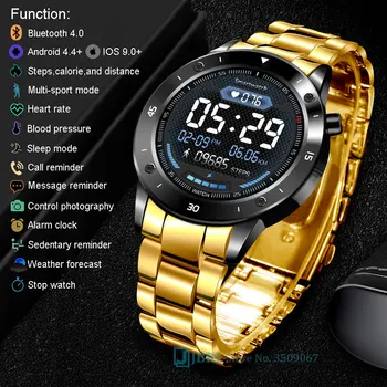 Aukso Smart Watch Vyrų Vyrų Smartwatch Elektronika Smart Laikrodis 