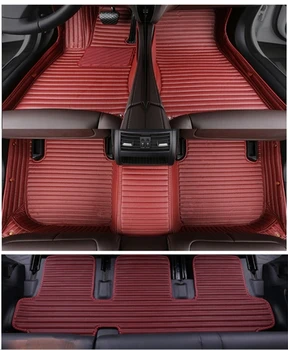 Aukštos kokybės! Custom specialių automobilių kilimėliai + bagažo skyriaus kilimėlis KIA Sedona 7 8 sėdimos vietos 2019-patvarus automobilių kilimų Sedona 2017