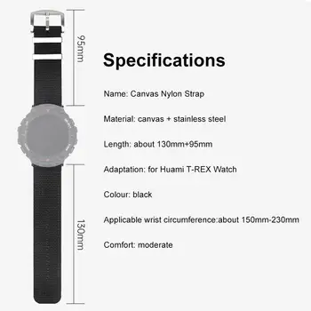 Aukštos Kokybės Laikrodžių Juosta Classic Premium Canvas Pakeitimo Apyrankė Sporto Juosta, Diržu, Amazfit 