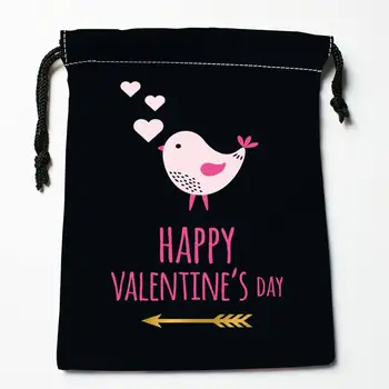Aukštos kokybės Užsakymą paukščių meno spausdinimo saugojimo krepšys raišteliu maišą dovanų Satino krepšiai 18*22cm Suspaudimo Tipo Maišeliai