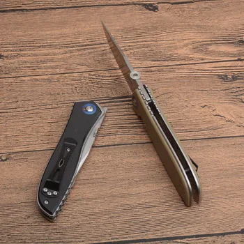 Aukštos Kokybės ZT0640 taktinis kišenėje G10+ Lakštinio plieno rankenos lauko kempingas medžioklės lankstymo peiliai, Išgyvenimo Įrankis EDC peilis