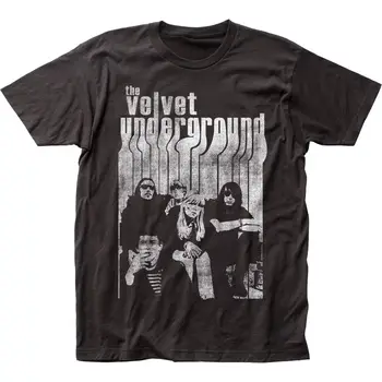 Autentiškas Velvet Underground Nico Band Grupės Nelaimės Vintage photo T-shirt