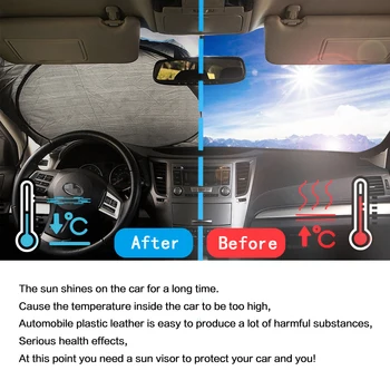 Auto Stiklų skėtį nuo saulės Skėtis Coche Sun Protector Cover Emblema Logotipas Automobilio Pavėsyje, Skydeliu, BMW, Jeep 