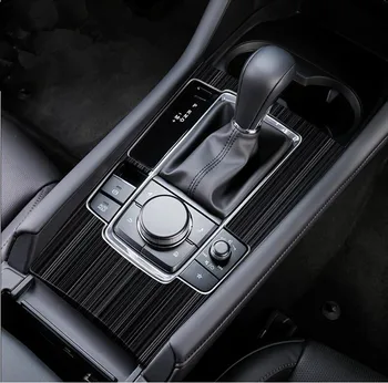 Auto įrankių skydelio apdaila lipdukas interjero formavimo apdaila už Mazda 3 2019 2020 kairėje ratai,nerūdijančio plieno,automobilių reikmenys