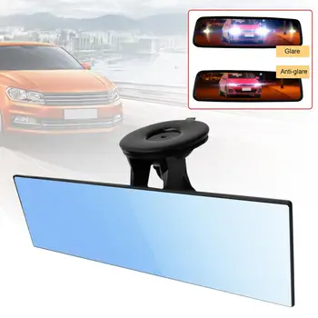 Automobilio Galinio vaizdo Veidrodėlis Anti-glare Universaliųjų Automobilių, Sunkvežimių Interjero siurbtukas Blue Veidrodis