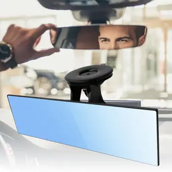 Automobilio Galinio vaizdo Veidrodėlis Anti-glare Universaliųjų Automobilių, Sunkvežimių Interjero siurbtukas Blue Veidrodis