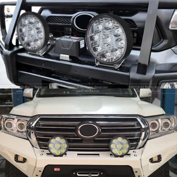 Automobilio LED Prožektoriai Potvynių Darbai Šviesos 3030 SMD DC 12-24 V, 27 48 W W Sunkvežimių 4x4 4WD