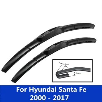 Automobilio priekinio, galinio stiklo Valytuvų Mentės Hyundai Santa Fe 2000-2006 m. 2007-2012 m. 2013-2017