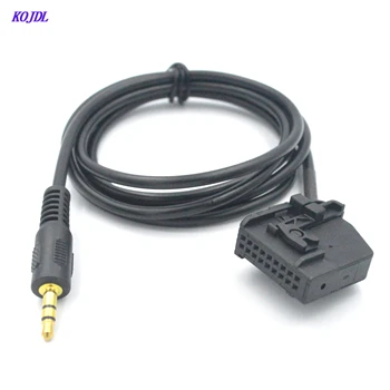 Automobilių Audio 3.5 MM AUX kabelis male JACK Adapteris AUX-IN Kabelis, 18 pin jungtis Mercedes Benz A C E G M SL, SLK SERIJA NAUJAS KOJDL