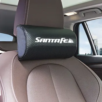 Automobilių kaklo pagalvės abi pusės pu odos vienos pagalvėlės atveju Hyundai Santa fe Automobilio Stiliaus