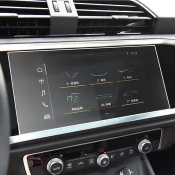Automobilių Navigacijos Grūdintas Stiklas Ekrano Apsauginės Plėvelės Audi Q3 2019 Radijo DVD GPS LCD galiniu langu Ekrano Lipdukas