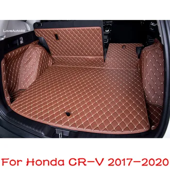 Automobilių Odos bagažo skyriaus Kilimėlis Įkrovos Linijinės Dėklas Galinės Magistraliniai Krovinių Kilimėlis Apsauginis Padas Honda CRV CR-V 2017 2018 2019 2020