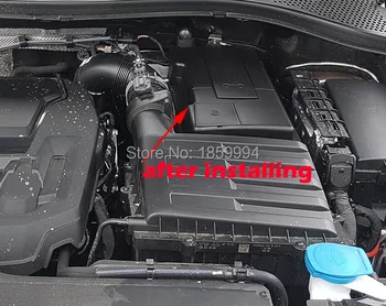 Automobilių teigiamas ir neigiamas baterijos elektrodų dulkėms atsparus vandeniui apsauginis dangtelis lipdukas VW Tiguan mk2 2018 2019 2020