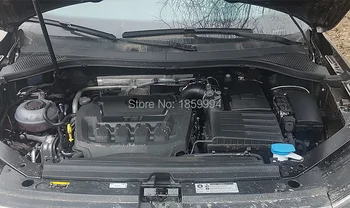 Automobilių teigiamas ir neigiamas baterijos elektrodų dulkėms atsparus vandeniui apsauginis dangtelis lipdukas VW Tiguan mk2 2018 2019 2020
