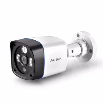 AZISHN Lauko 48V POE IP Camera 3MP 5MP Onvif HD Naktinio Matymo Saugumo Vandeniui Vaizdo Stebėjimo Tinklo Kulka VAIZDO Kamera