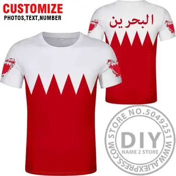 BAHREINO Marškinėliai Foto Raudona Bhr Šalį T-shirt Bh Bahreinas 