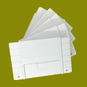 Balta spalva Žaidimas Kasetės Pakeitimas Plastiko Lukštais, NTSC SNES žaidimo kortelės 16BIT žaidimo kortelės Shell