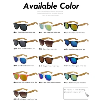 Bambuko Šventykla Akiniai nuo saulės Vyrams, Moterims Saulės akiniai Mediniai Prekės Dizaineris Retro Vintage Medienos Akiniai nuo saulės Aukščiausios Kokybės 12Color UV400