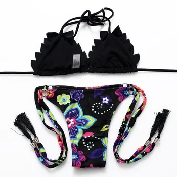 BANDEA Seksualus Bikini maudymosi Kostiumėliai Moterims, Push Up maudymosi kostiumėlį Tvarstis Bikini Komplektas Brazilijos Vasaros Paplūdimio Maudymosi Kostiumai moterų Biquini Spausdinti