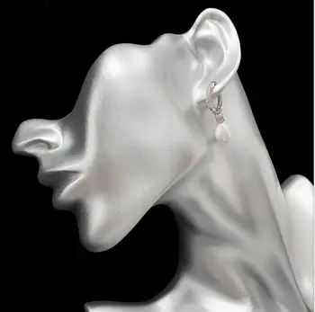 Baroko perlas pakabukas auskarai auskarai paprasta temperamentas pasakų mados auskarai