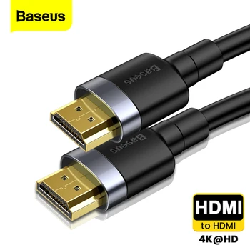 Baseus HDMI Kabelis 4K HDMI Male HDMI 2.0 Kabelis Laido PS4 Apple TV 4K Splitter Jungiklio Langelį Extender 60Hz Video Kabelis HDMI 5M