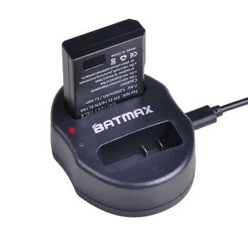 Batmax 2vnt EN-EL14 LT-EL14A Fotoaparato Bateriją akku+USB Dual Kroviklis Nikon P7800,P7700,P7100,P7000,D5600,D5500,D5300,D5200,D3200
