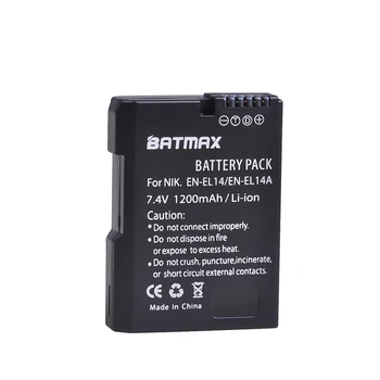 Batmax 2vnt EN-EL14 LT-EL14A Fotoaparato Bateriją akku+USB Dual Kroviklis Nikon P7800,P7700,P7100,P7000,D5600,D5500,D5300,D5200,D3200