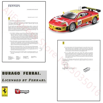 Bburago 1:43 2008 m. Leidimas kietais viršeliais Ferrari f430 GT2 lenktynių modelis, modeliavimas automobilio modelį lydinio automobilių žaislas vyrų kolekcija dovana
