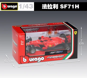 Bburago Diecast 1:43 Automobilio 2019 Metalo Ferrari F1 Modelio Automobilių Formulaa-1 