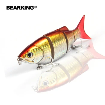 Bearking Karšto modelis 5vnt/daug žvejybos masalas Swimbait sujungta 80mm 10g sunku masalas žuvų gėlo vandens masalo minnow nemokamas pristatymas