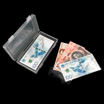 Behogar 100vnt Popieriniai Pinigai Albumą Valiutos Banknotų Kolekcija Rankovėmis Raštas Maišelį su Laikymo Dėžutė