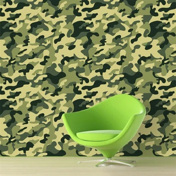 Beibehang Didelis freskomis Kariuomenės karinių kamufliažas karinių pajėgų 3D tapetai kambarį foną miegamajame nestandartinių dydžių