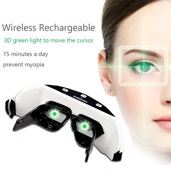 Belaidžio 3D Įkrovimo Žalia Šviesa Akis priemonė Atkurti regėjimą Akių Massager Vaikų Trumparegystė Gydymas, Masažas akiniai
