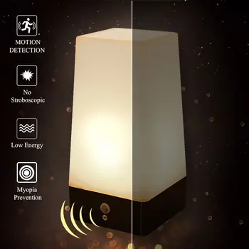 Belaidžio Indukcijos LED Nakties Šviesos Naktiniai Skaityti Kempingas Lempa Su Judesio davikliu on/off jungiklis, skirtas Vaikams, Vaikų Gimtadienio Dovana
