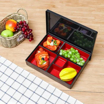 Bento Dėžutės Japonijos Pietūs Dėžės Daugkartinio naudojimo Sushi Ryžiai, viešojo Maitinimo Maisto Saugojimo Konteineris Eco-friendly Kupė Nešiojamų Bento Dėžutė