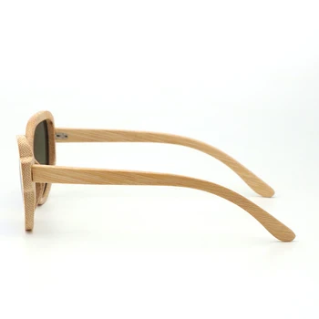BerWer Poliarizuoti Akiniai nuo saulės Vyrams, Medinis Rėmas, Poliarizuoti akiniai Lęšio UV400 bambuko akiniai nuo saulės