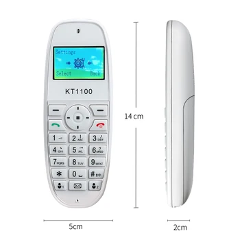 Bevielis telefonas GSM SIM Kortelė Fiksuotojo ryšio vyresnio balta Fiksuotojo ryšio Telefono Fiksuotojo Belaidžio Ryšio home office namas