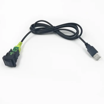 Biurlink 150CM USB Garso Sistema Kabelio Adapteris CD Grotuvas, Radijo Laidų Kabelis Tinka Volkswagen Golf Skoda