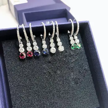 Bižuterijos 2020 naujo žavesio paprasta grožio šimtai spalva crystal moterų auskarai gimtadienio dovanos draugei.